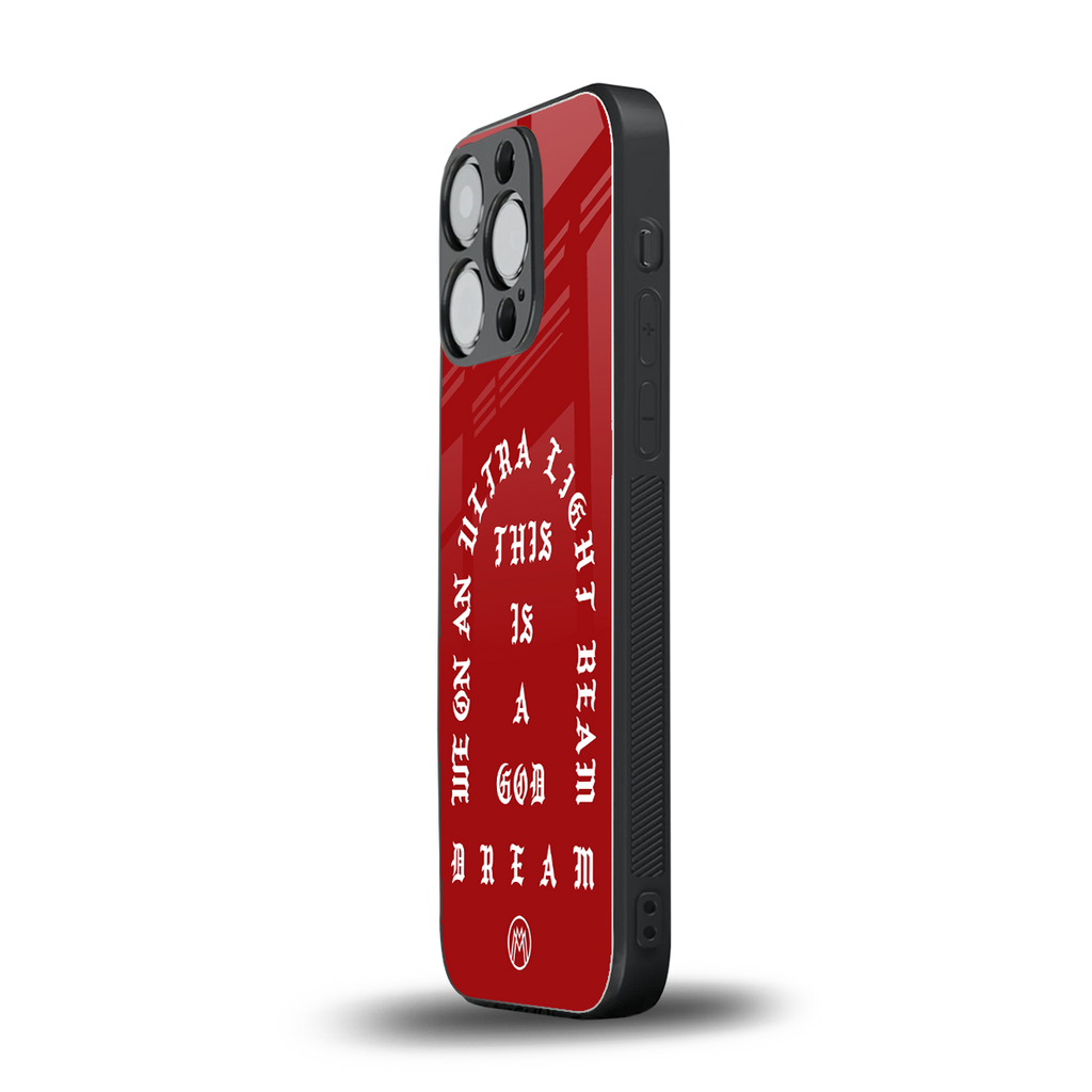 god dream back phone cover | glass case for iphone 16 pro