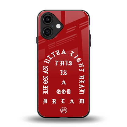 god dream back phone cover | glass case for iphone 16