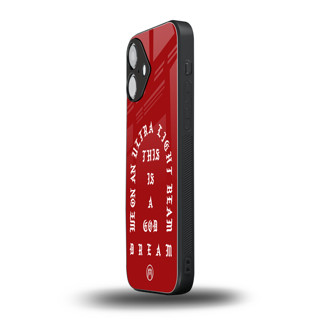 god dream back phone cover | glass case for iphone 16