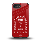 god dream back phone cover | glass case for iphone 16e