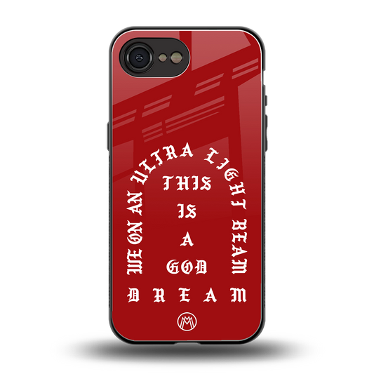 god dream back phone cover | glass case for iphone 16e