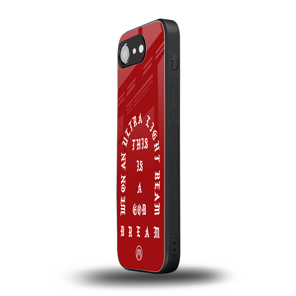 god dream back phone cover | glass case for iphone 16e
