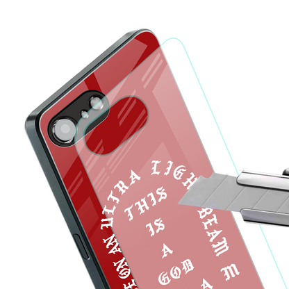 god dream back phone cover | glass case for iphone 16e