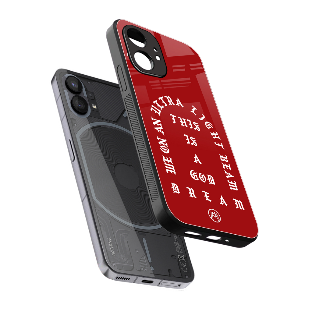 god dream back phone cover | glass case for nothing phone 1