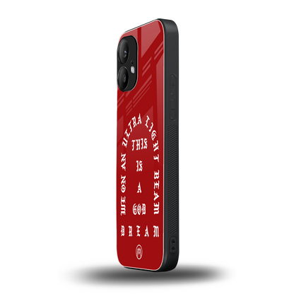 god dream back phone cover | glass case for nothing phone 2