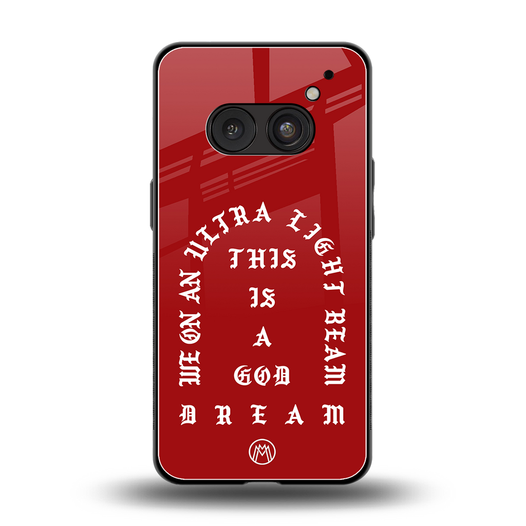 god dream back phone cover | glass case for nothing phone 2a