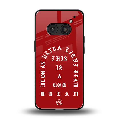 god dream back phone cover | glass case for nothing phone 2a