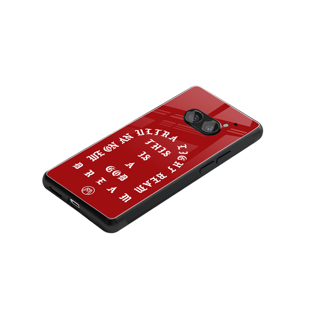 god dream back phone cover | glass case for nothing phone 2a