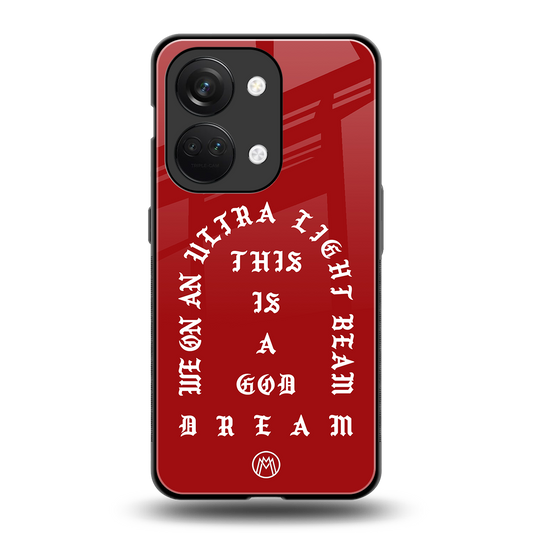god dream back phone cover | glass case for oneplus nord 3