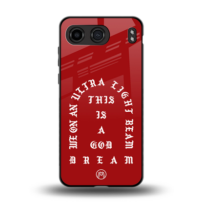 god dream back phone cover | glass case for oneplus nord 4