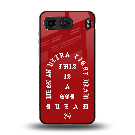 god dream back phone cover | glass case for oneplus nord 4