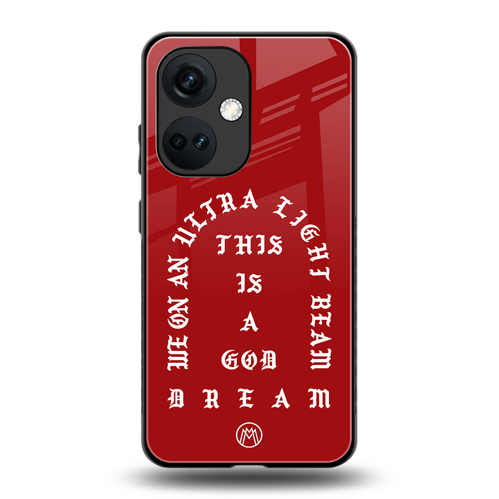 god dream back phone cover | glass case for oneplus nord ce 3