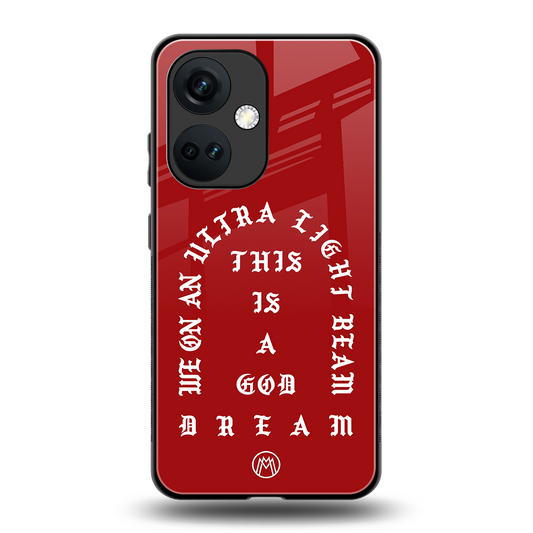 god dream back phone cover | glass case for oneplus nord ce 3