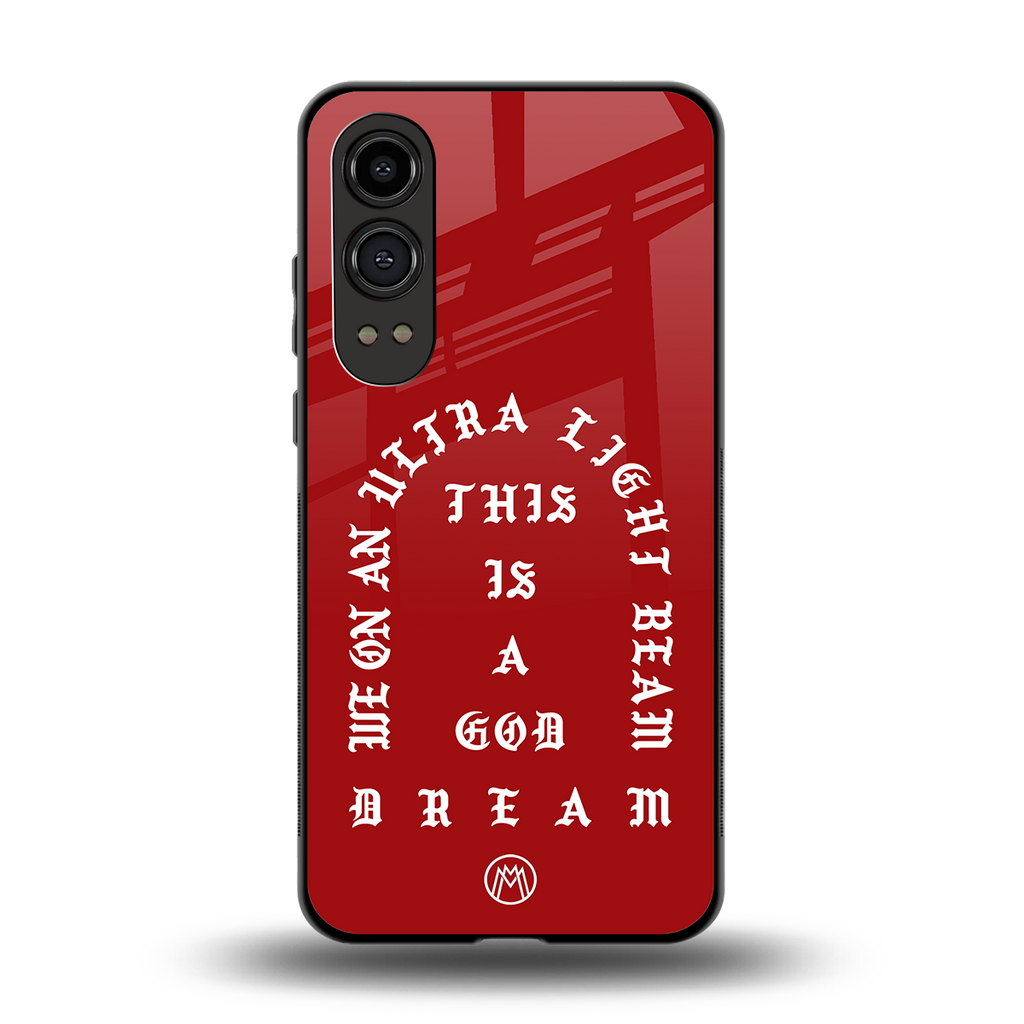god dream back phone cover | glass case for oneplus nord ce 4 lite