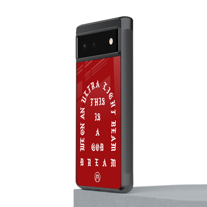 god dream back phone cover | glass case for Google Pixel 6A
