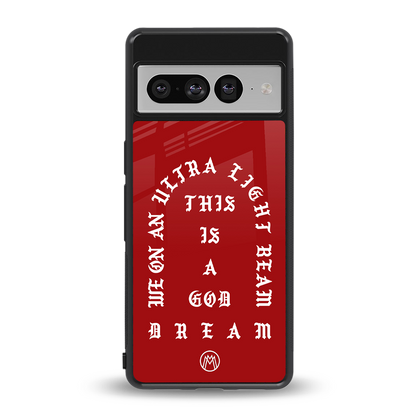god dream back phone cover | glass case for google pixel 7 pro