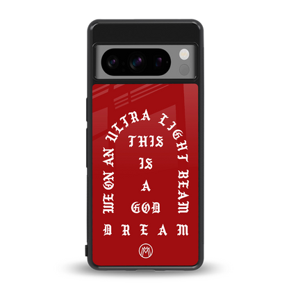 god dream back phone cover | glass case for google pixel 8 pro