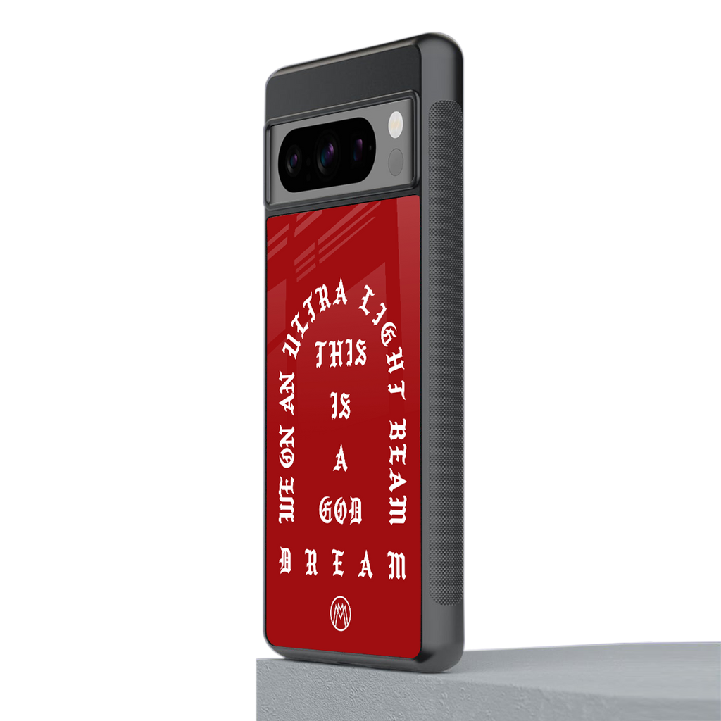 god dream back phone cover | glass case for google pixel 8 pro