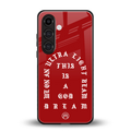 god dream back phone cover | glass case for samsung galaxy s23 plus