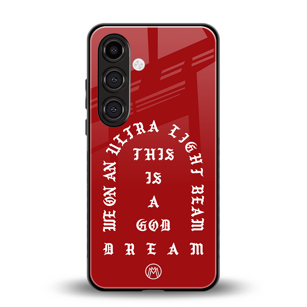 god dream back phone cover | glass case for samsung galaxy s25