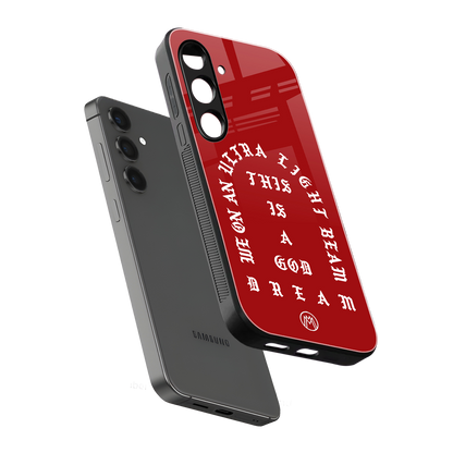 god dream back phone cover | glass case for samsung galaxy s24 plus