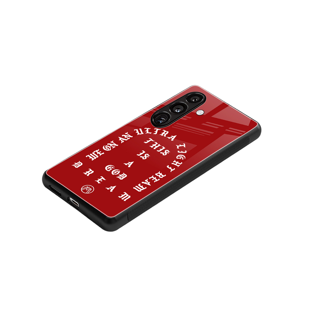 god dream back phone cover | glass case for samsung galaxy s25