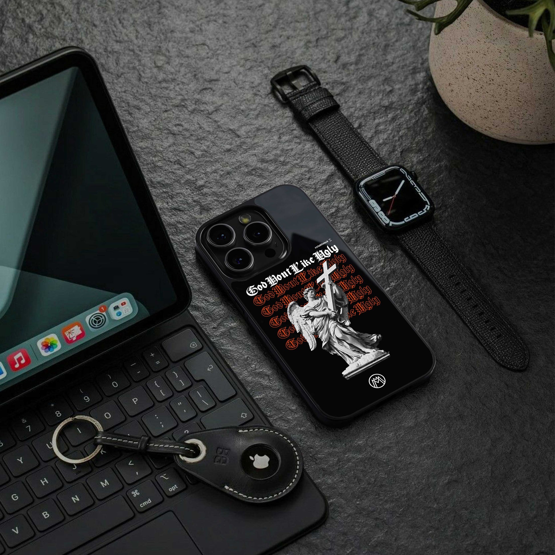 god don't like ugly back phone cover | glass case for iphone 16e