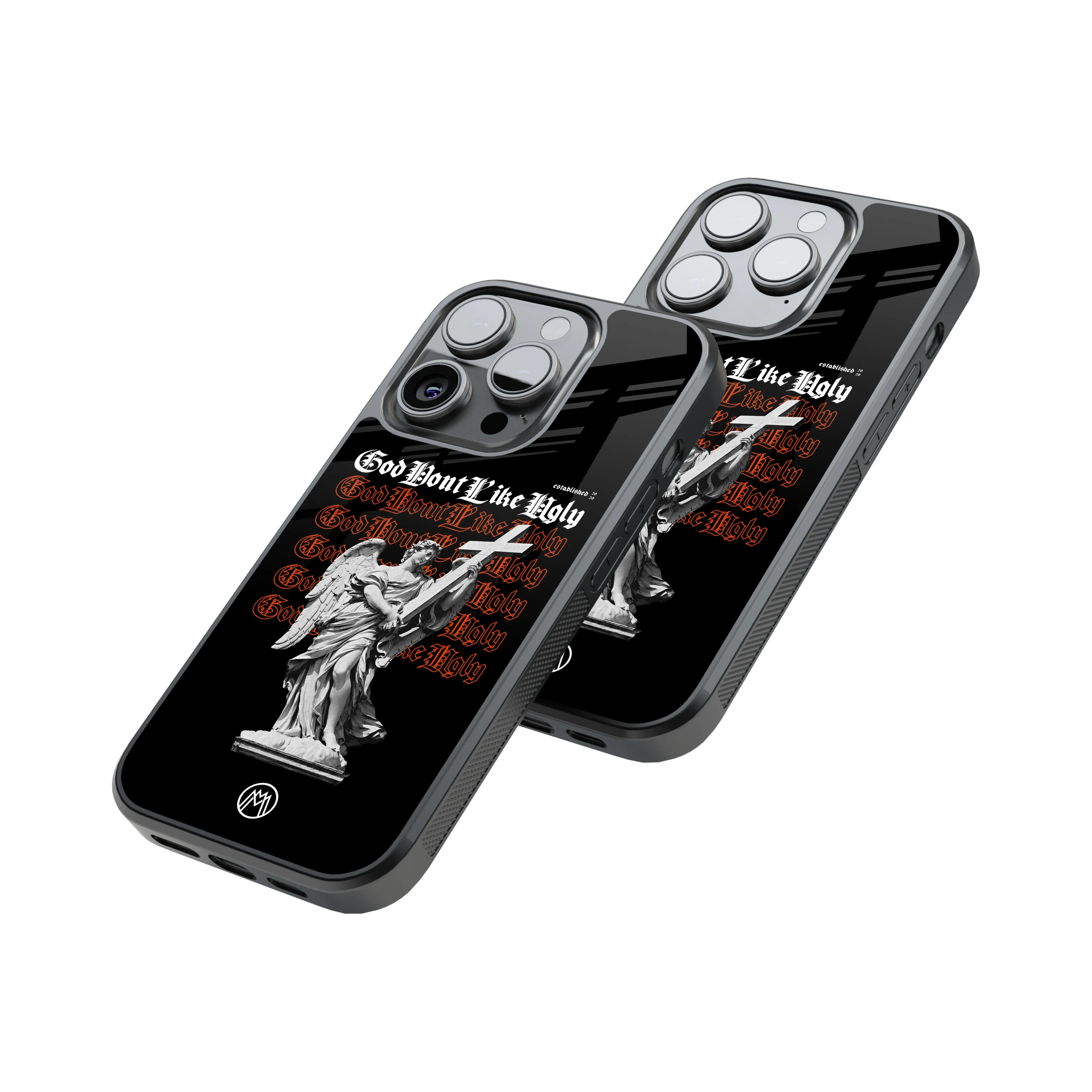 Protective Glass Back Phone Case Compatible with iPhone, Samsung, OnePlus, Pixel & More