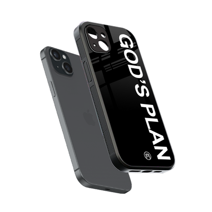 god's plan back phone cover | glass case for iphone 14 plus