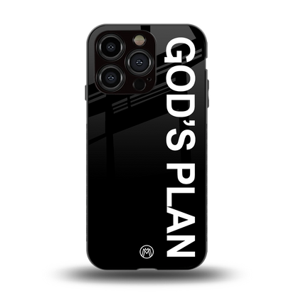 god's plan back phone cover | glass case for iphone 15 pro
