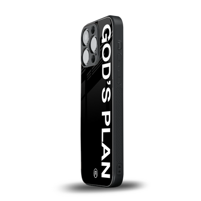 god's plan back phone cover | glass case for iphone 15 pro