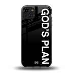 god's plan back phone cover | glass case for iphone 15
