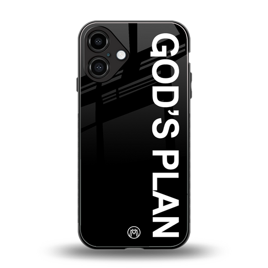 god's plan back phone cover | glass case for iphone 16 plus
