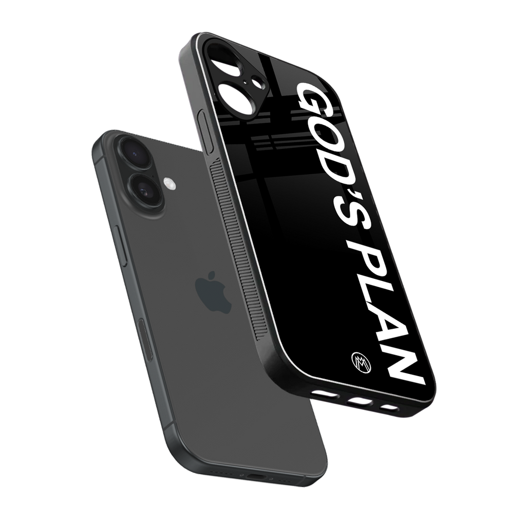 god's plan back phone cover | glass case for iphone 16 plus