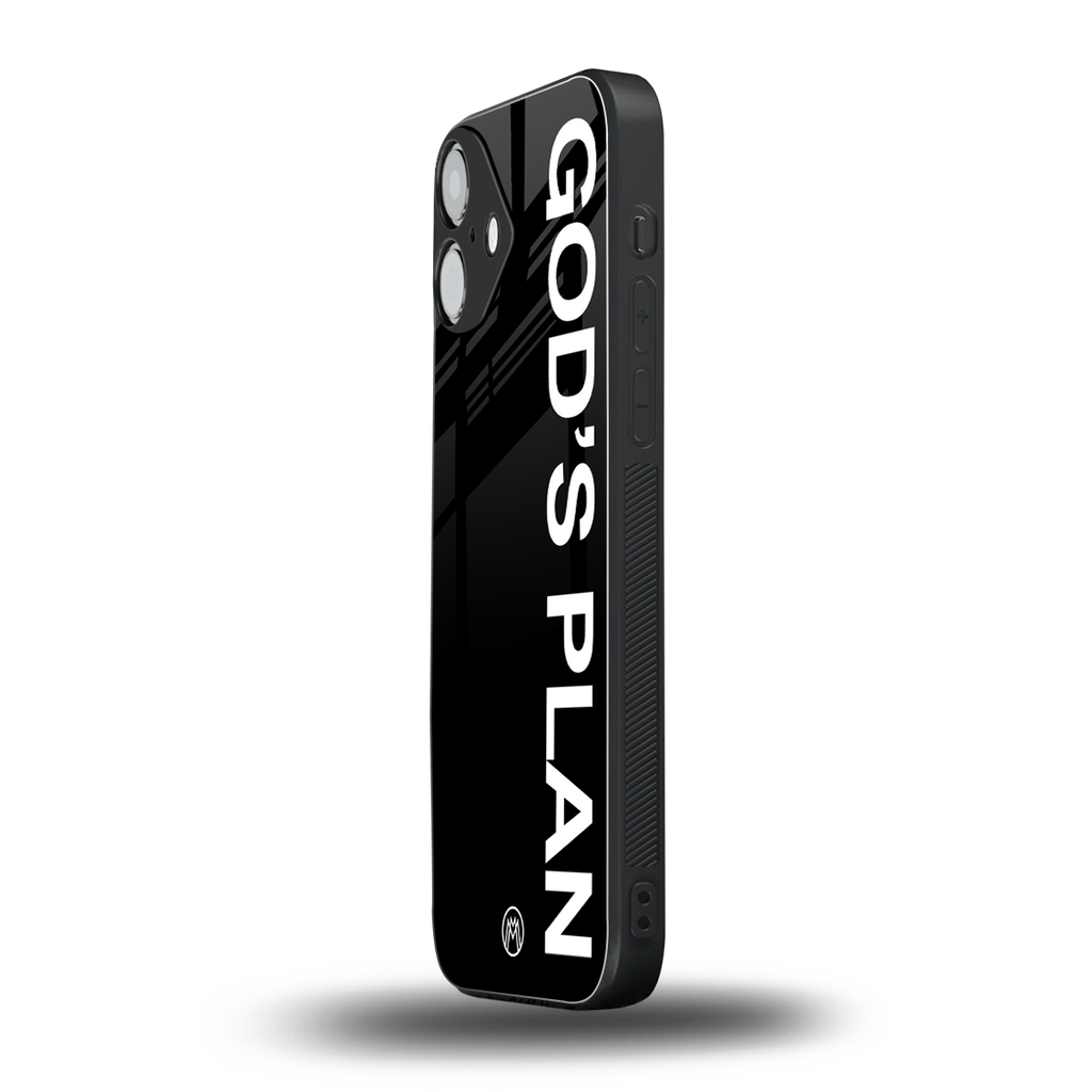 god's plan back phone cover | glass case for iphone 16 plus