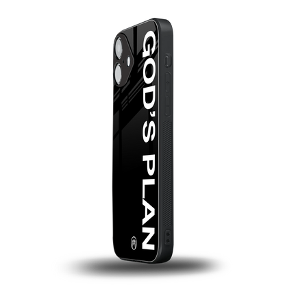 god's plan back phone cover | glass case for iphone 16 plus