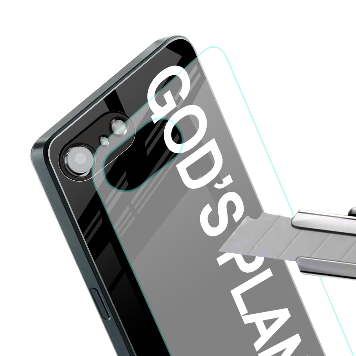 god's plan back phone cover | glass case for iphone 16e