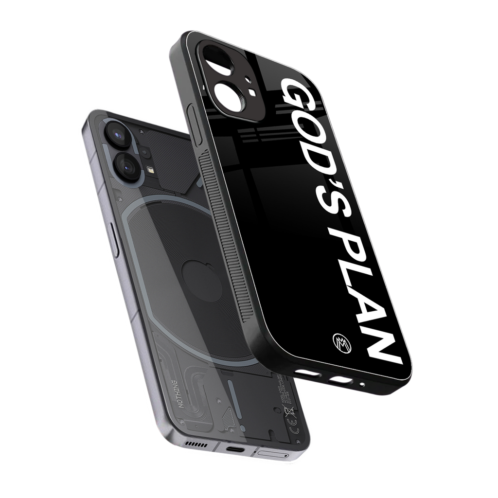 god's plan back phone cover | glass case for nothing phone 1