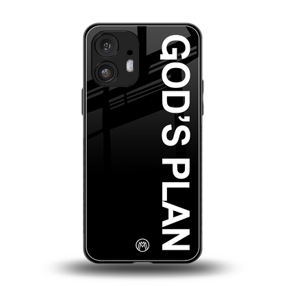 god's plan back phone cover | glass case for nothing phone 2