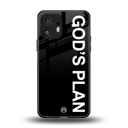 god's plan back phone cover | glass case for nothing phone 2