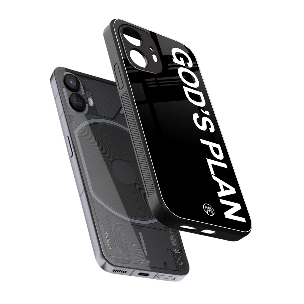 god's plan back phone cover | glass case for nothing phone 2