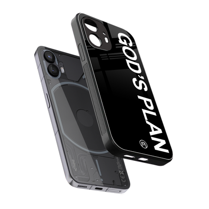 god's plan back phone cover | glass case for nothing phone 2