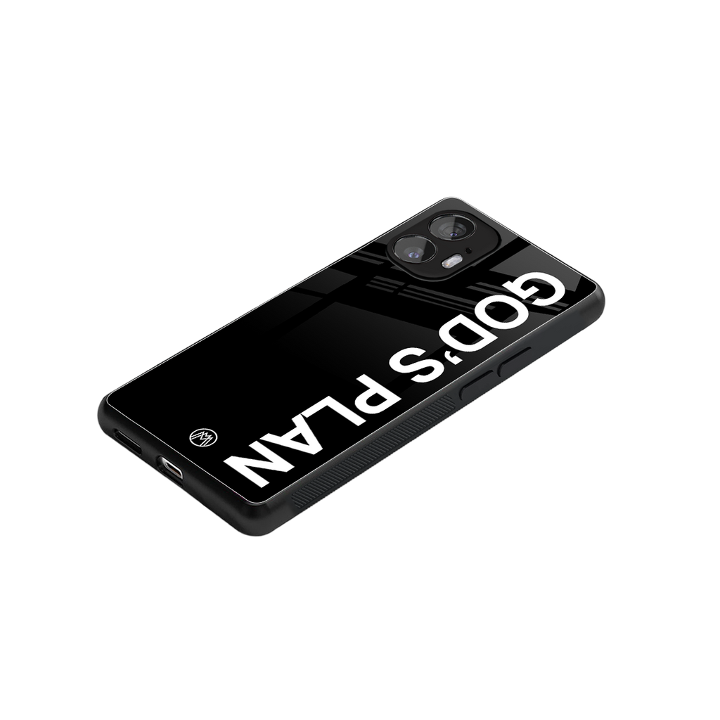 god's plan back phone cover | glass case for nothing phone 2