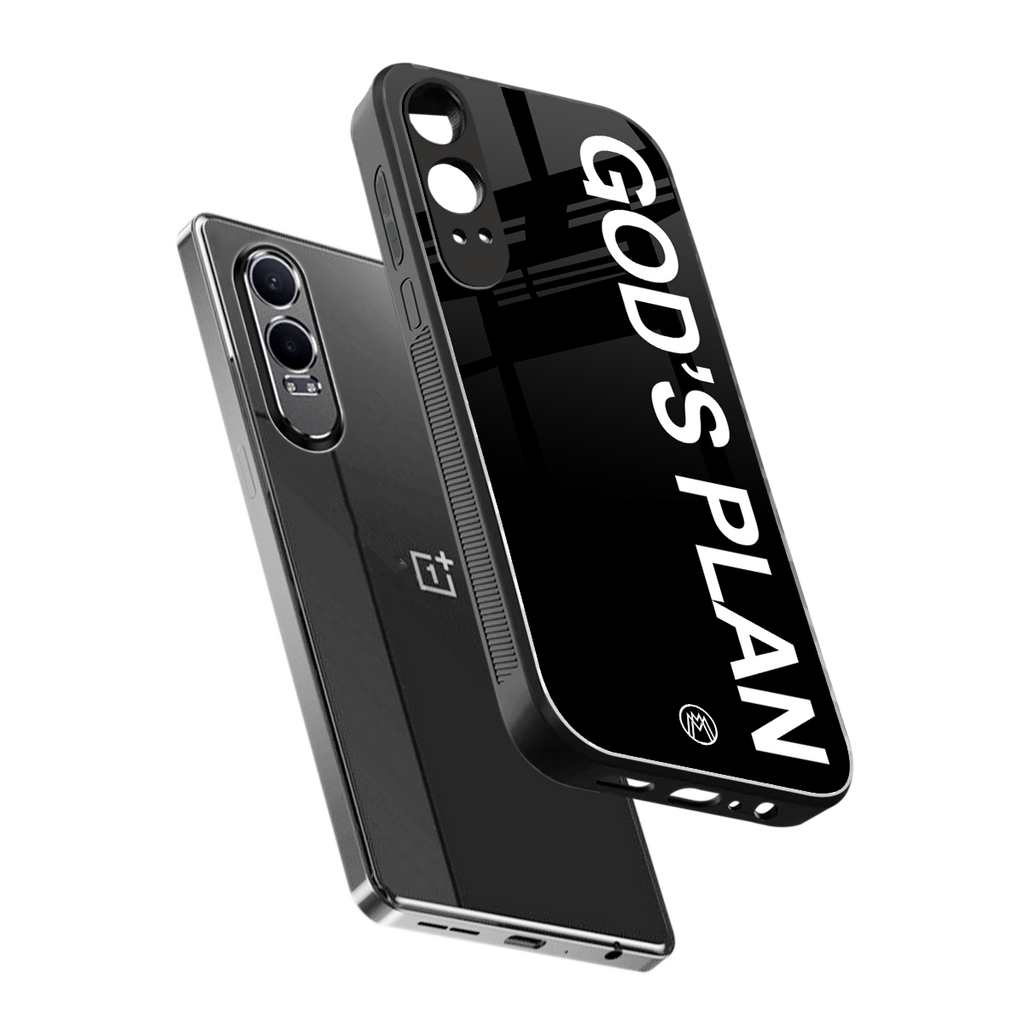 god's plan back phone cover | glass case for oneplus nord ce 4 lite