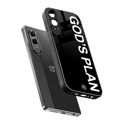 god's plan back phone cover | glass case for oneplus nord ce 4 lite
