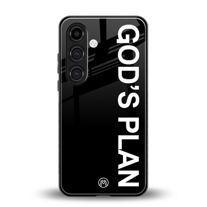god's plan back phone cover | glass case for samsung galaxy s24 fe