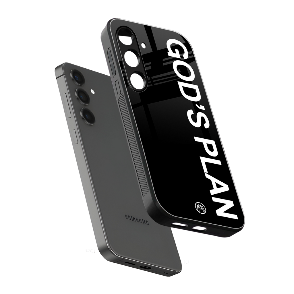 god's plan back phone cover | glass case for samsung galaxy s24 fe