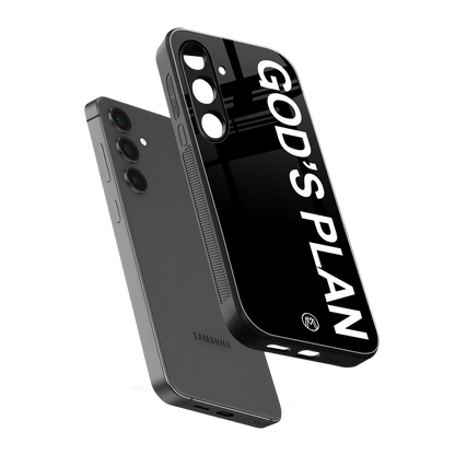 god's plan back phone cover | glass case for samsung galaxy s24 fe