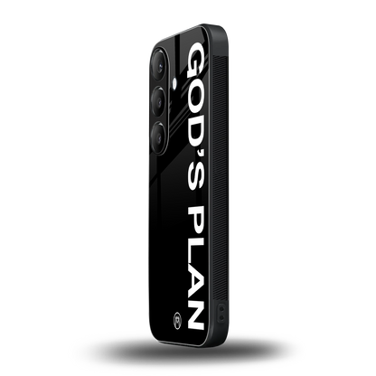 god's plan back phone cover | glass case for samsung galaxy s24 fe