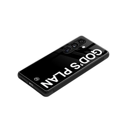 god's plan back phone cover | glass case for samsung galaxy s24 fe